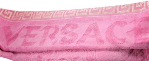 versace pink towel|versace bathroom accessories.